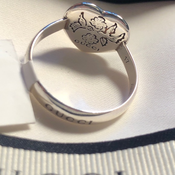NWT Gucci Blind for Love Heart Ring Size 7.5 - Picture 6 of 11